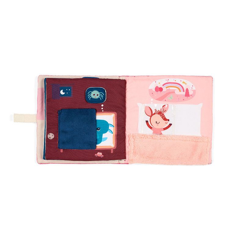 Lilliputiens, Jednorożec Lena, Strażniczka snów, książeczka aktywizująca z mini przytulanką, 18m+