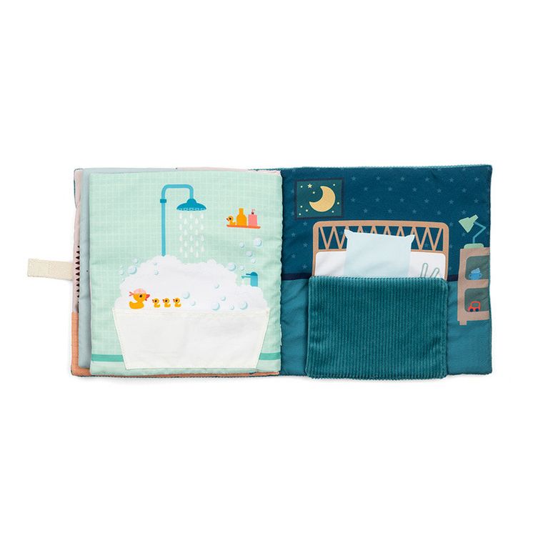 Lilliputiens, Jeżyk Leon, Emocje, książeczka aktywizująca z mini pacynkami, 18m+