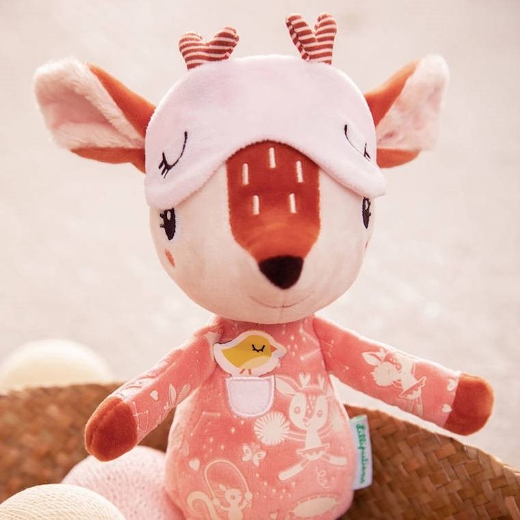 Lilliputiens, maskotka do spania z elementami fluorescencyjnymi, Sarenka Stella, 6m+