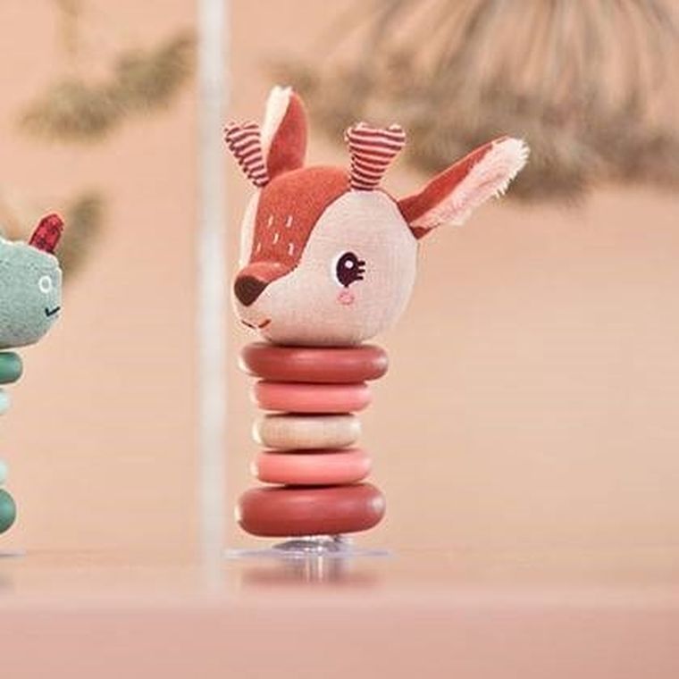 Lilliputiens, Sarenka Stella, grzechotka z przyssawką, 6m+