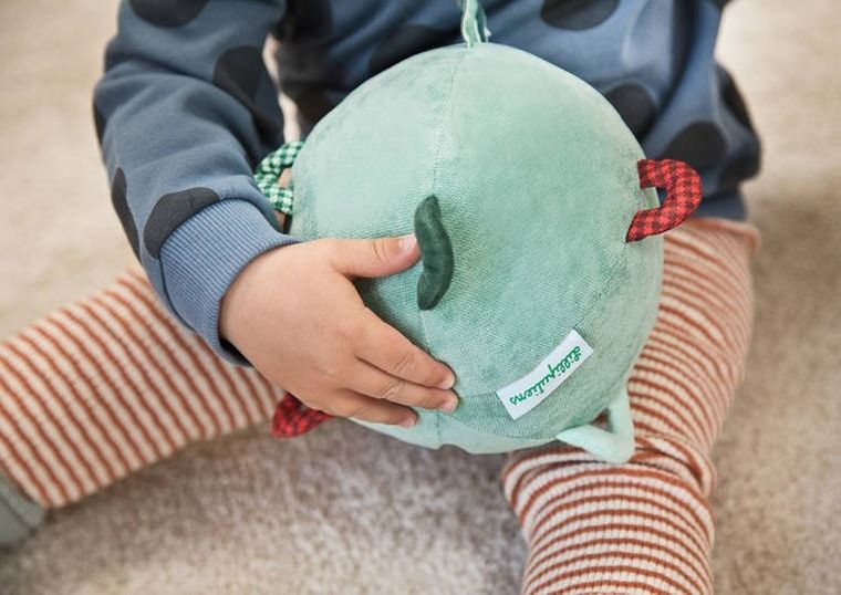 Lilliputiens, Smok Joe, piłeczka sensoryczna z dźwiękiem, 6m+