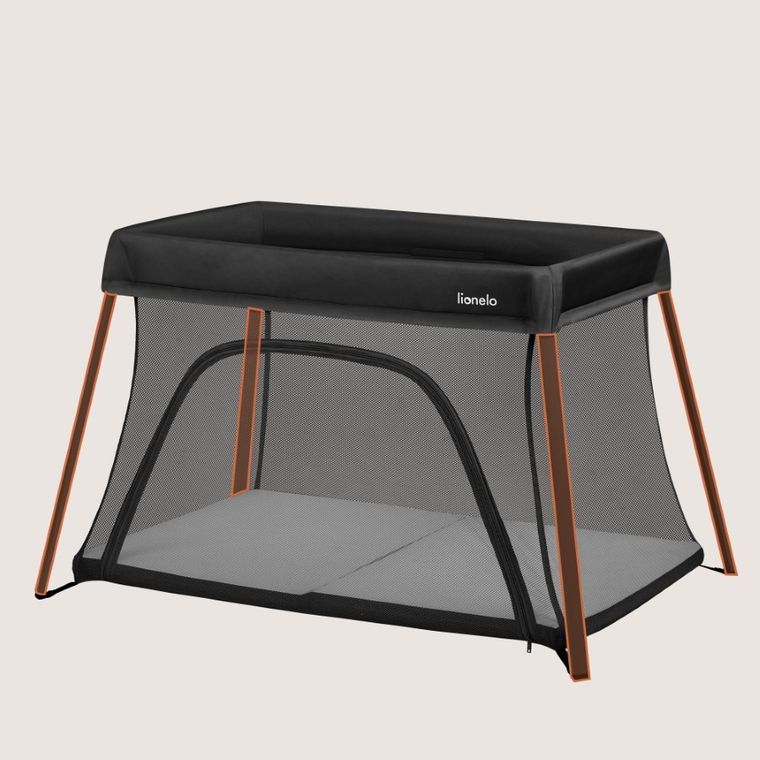 Lionelo, Alice, łóżeczko turystyczne, 3w1, Black