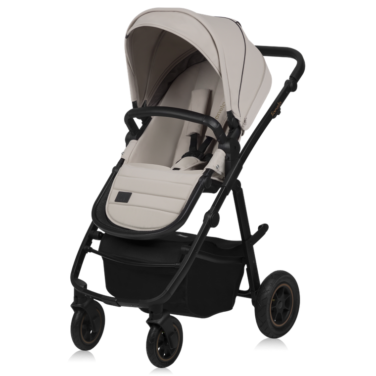Lionelo, Amber Plus, wózek wielofunkcyjny 2w1, Beige Sand