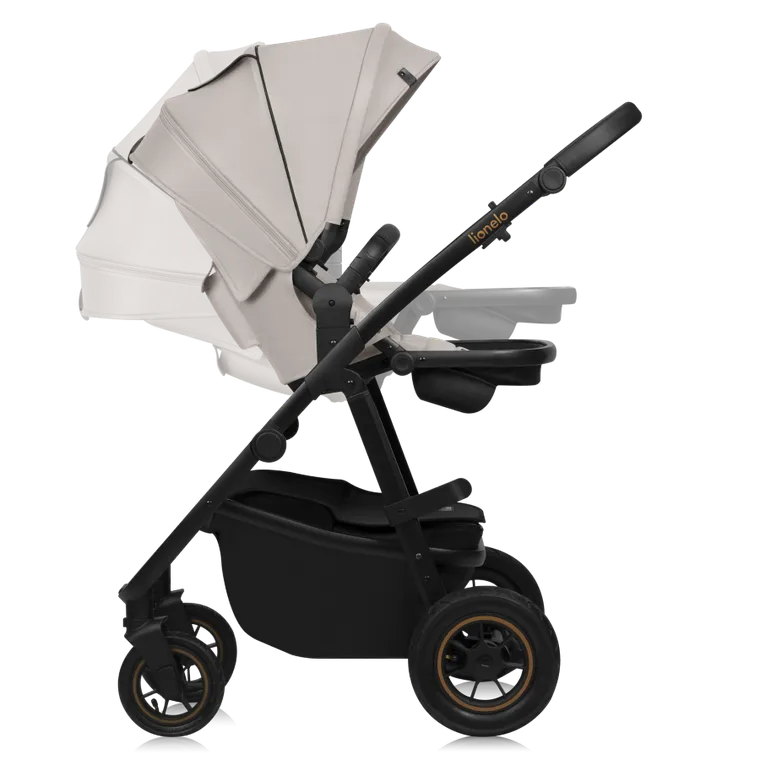 Lionelo, Amber Plus, wózek wielofunkcyjny 3w1, Beige Sand