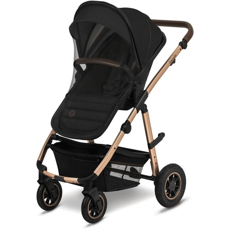 Lionelo, Amber, wózek wielofunkcyjny, 3w1, Black Onyx