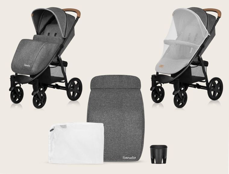 Lionelo, Annet Plus, wózek spacerowy, Stone Caramel