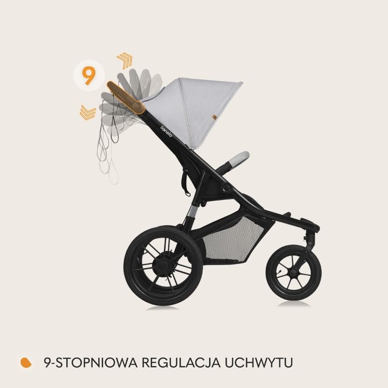 Lionelo, Azura, wózek spacerowy, Grey Stone