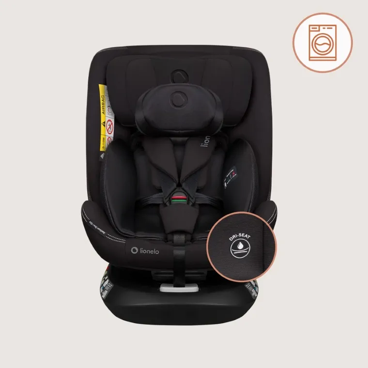 Lionelo, Bastiaan One, I-Size, fotelik samochodowy, Black Carbon, 40-150 cm