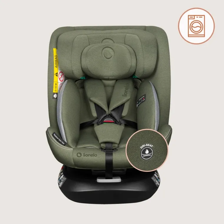 Lionelo, Bastiaan One, I-Size, fotelik samochodowy, Green Olive, 40-150 cm