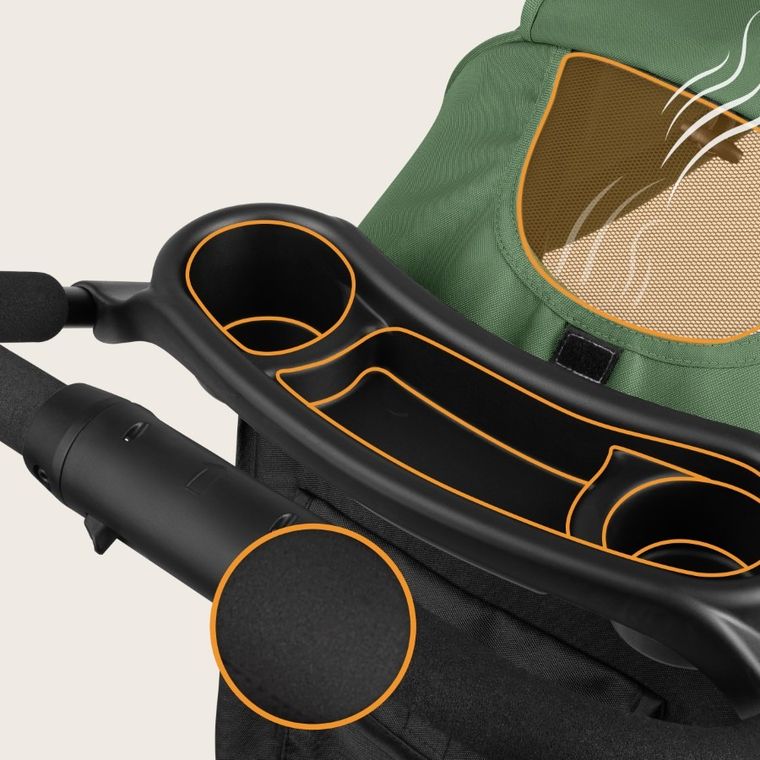 Lionelo, Emma Plus, wózek spacerowy, Green Emerald