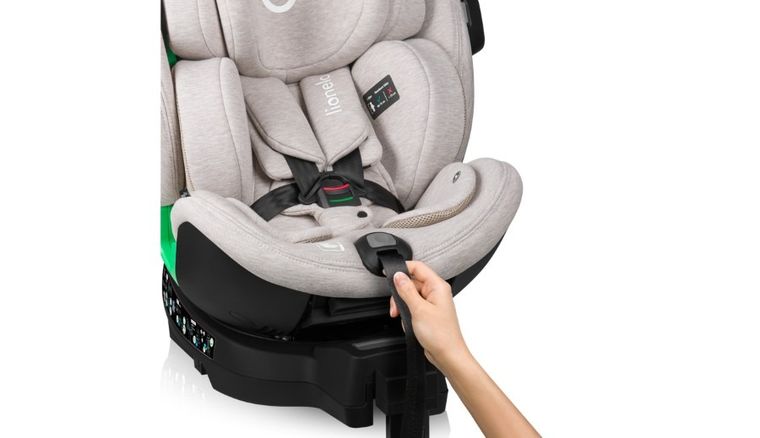 Lionelo, Harmony, fotelik samochodowy, Beige Sand Bamboo, 40-150 cm