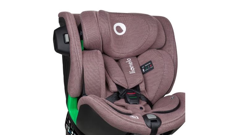 Lionelo, Harmony, I-Size, fotelik samochodowy, Pink Mauve Bamboo, 40-150 cm