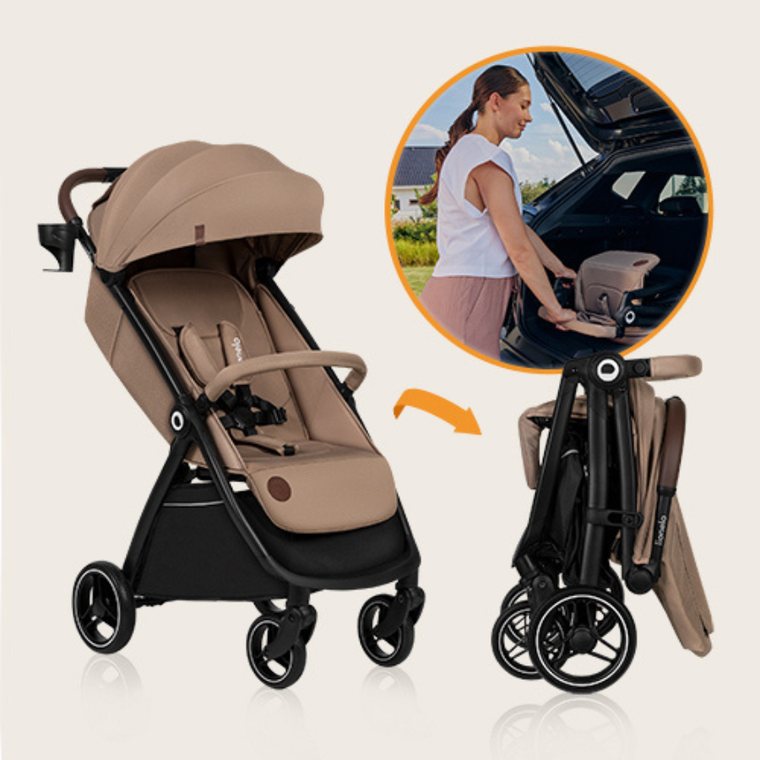 Lionelo, Ingrid, wózek spacerowy, Beige Sand