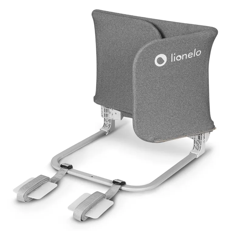 Lionelo, Lora, barierka ochronna do łóżka, składana, Grey Stone