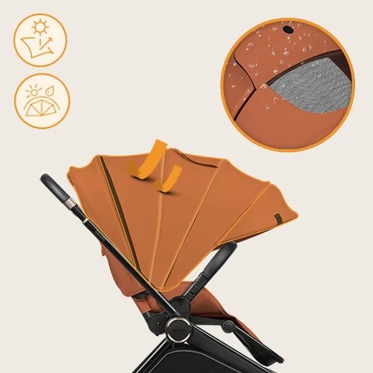 Lionelo, Mika Plus, wózek spacerowy, Brown Rust