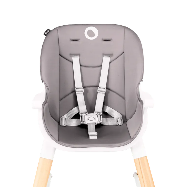Lionelo, Mona, krzesełko do karmienia, 4w1, drewniane, szare