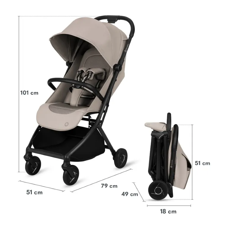 Lionelo, Sia, wózek spacerowy, beige sand
