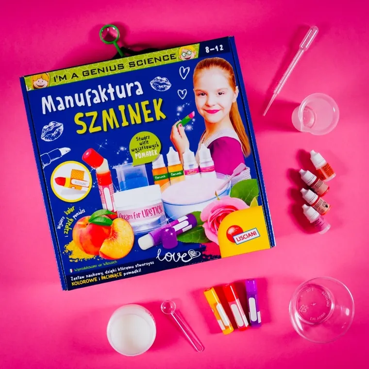 Lisciani, I'm a Genius, Manufaktura Szminek, zestaw kreatywny