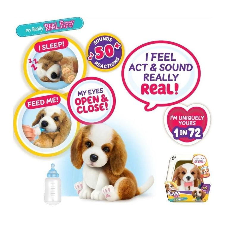 Little Live Pets, Mój Prawdziwy Szczeniaczek, piesek z transporterem, maskotka interaktywna