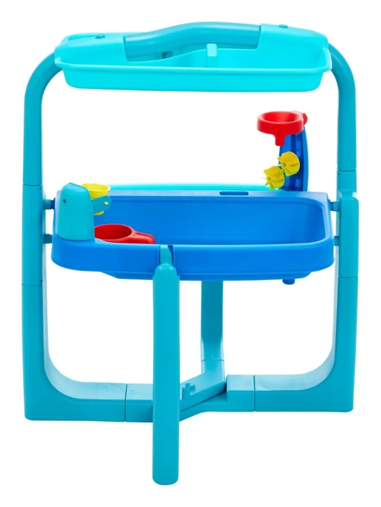 Little Tikes, Easy Store, stół wodny z akcesoriami, niebieski