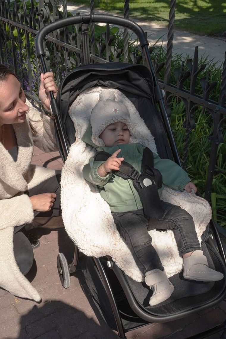 Lodger, Fleece, Elm, zimowy śpiworek do wózka, polarowy, szałwiowy