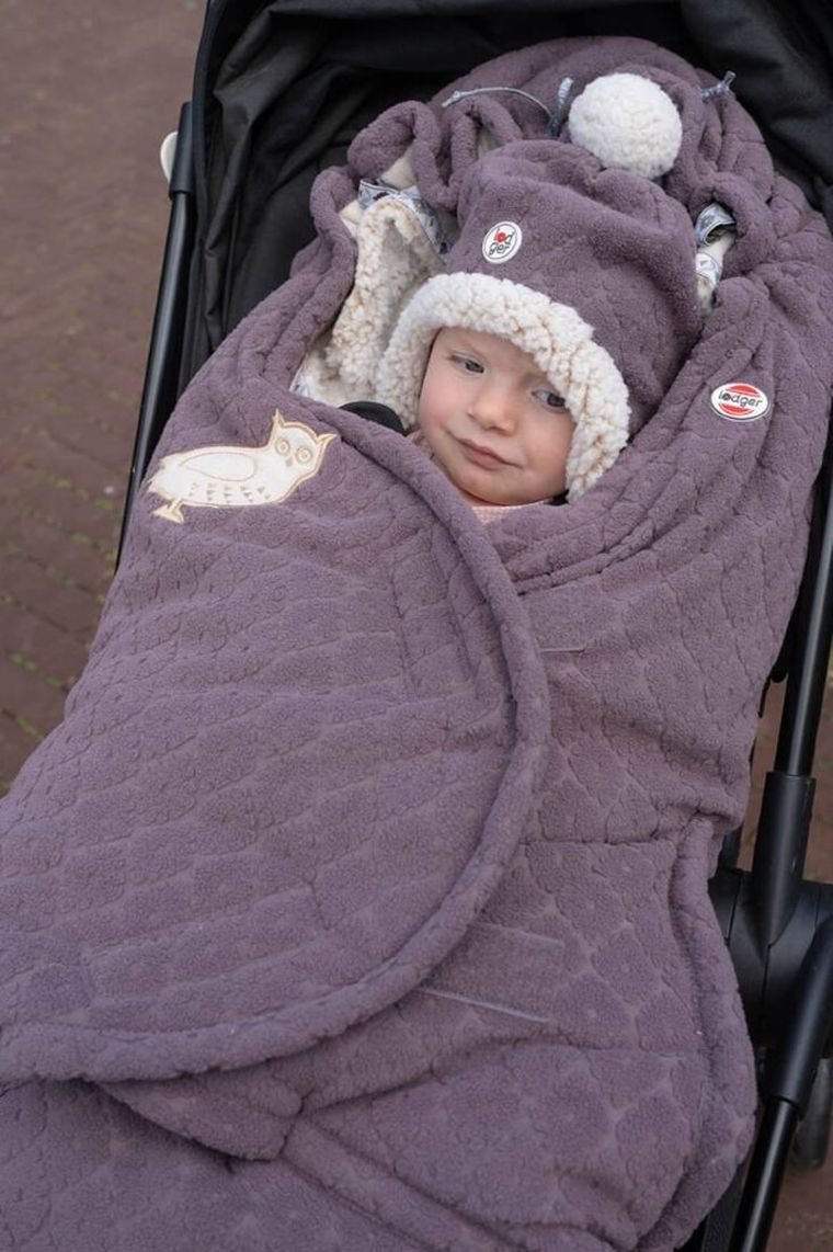 Lodger, Fleece, Mauve, zimowy śpiworek do wózka, polarowy, wrzosowy