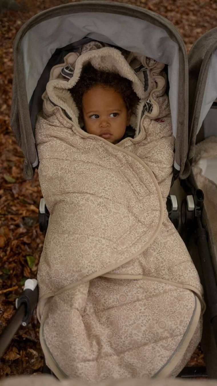 Lodger, Taslon, Birch, zimowy śpiworek do wózka, wodoodporny, jasnobeżowy