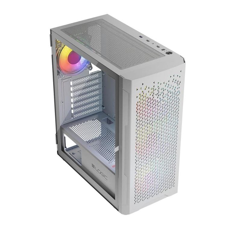 Logic Concept, Aramis ARGB Midi, obudowa komputerowa, USB 3.0, biała