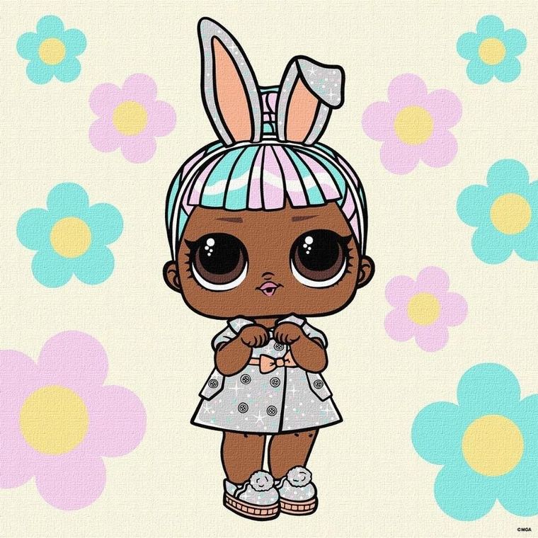 L.O.L. Surprise! malowanie po numerach, 40-40 cm