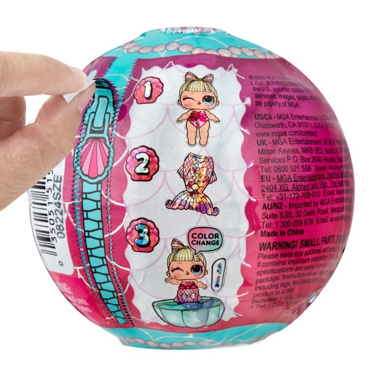 L.O.L. Surprise, Mermaids! Baby Sisters, kula niespodzianka, 1 szt.