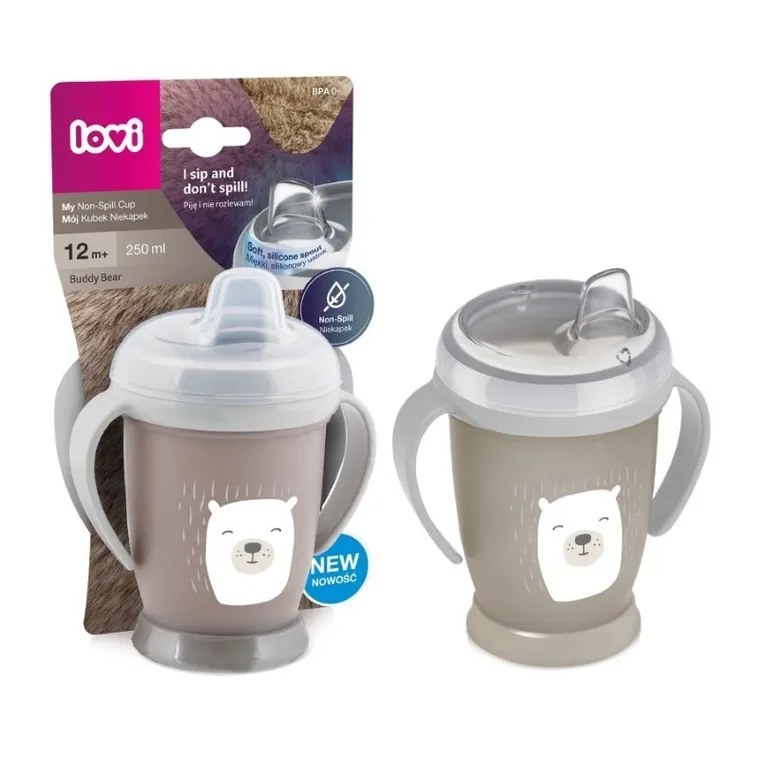 Lovi, Buddy Bear Junior, kubek niekapek, 6m+, 250 ml