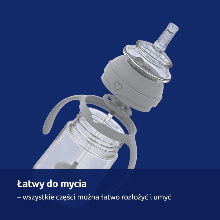 Lovi, kubek z obciążoną słomką, green, 150 ml