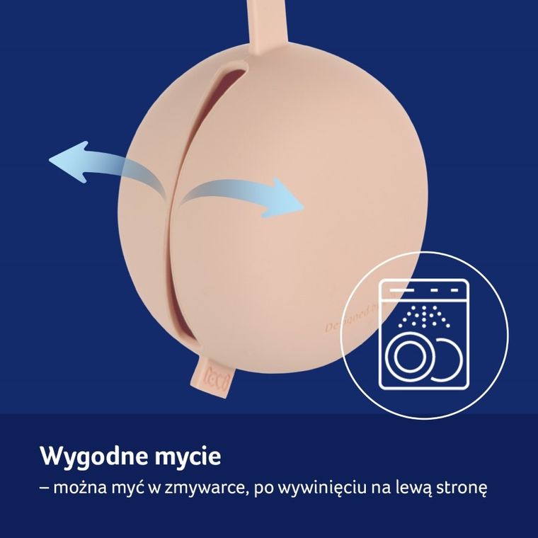 Lovi, silikonowe etui na smoczek, Nude