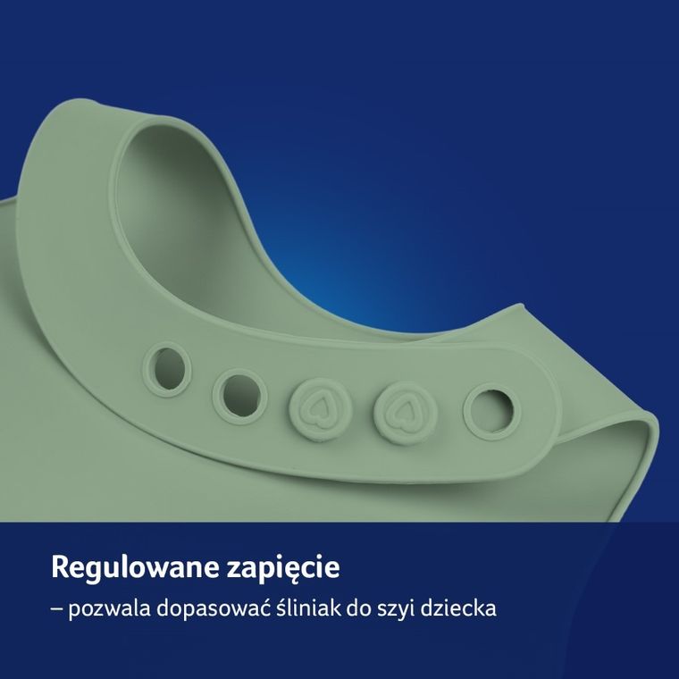 Lovi, śliniak silikonowy, Pistachio