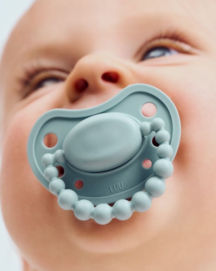 LUU Kids, smoczek pozycjonujący, Frozen Sage, 3-6m