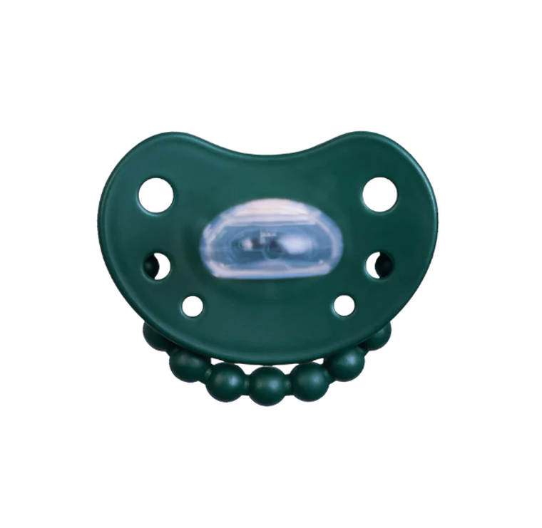 Luu Kids, smoczek pozycjonujący, Holy Green & Santa Red, 0-3m, 2 szt.