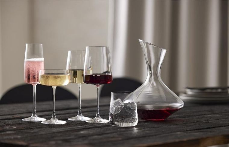 Lyngby Glas, kieliszki do szampana ze szkła kryształowego Zero, 260 ml, 4 szt.