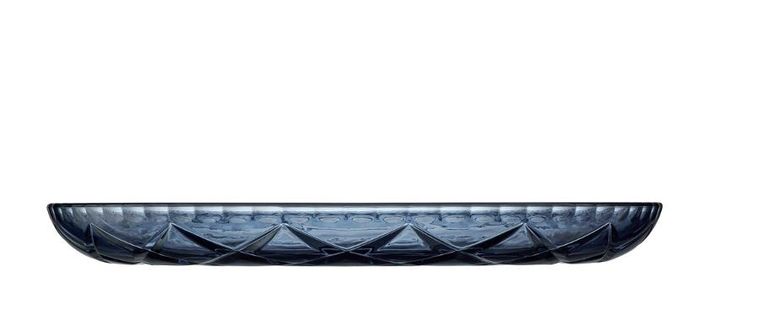 Lyngby Glas, talerz Sorrento, 30 cm, niebieski