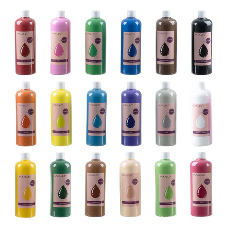 Maaleo, farby plakatowe, 18-500 ml