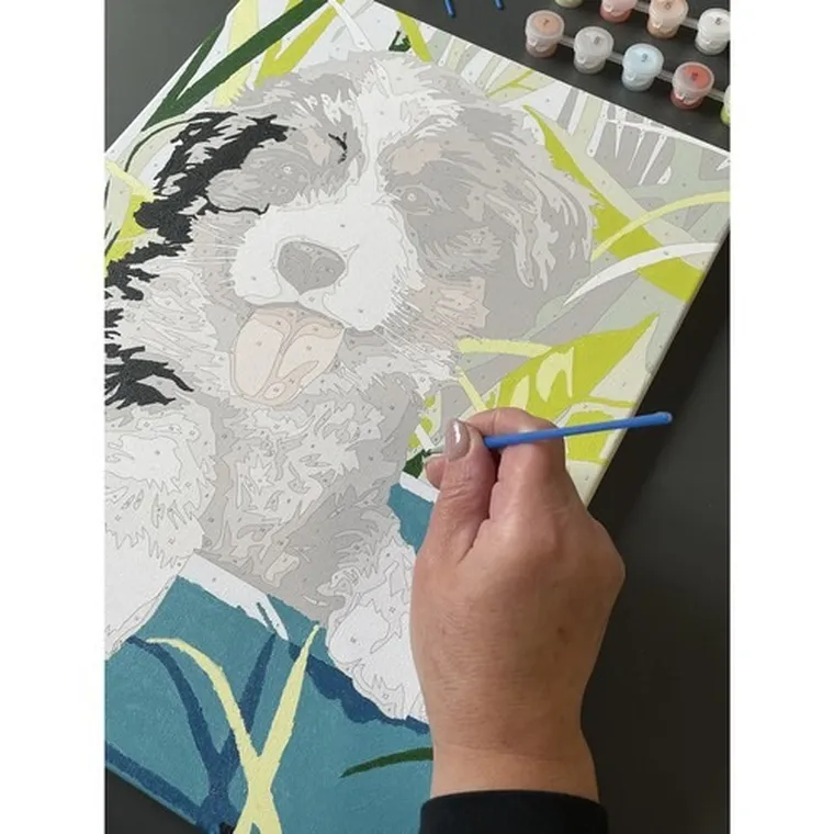 Maaleo, malowanie po numerach, pies, 40-30 cm