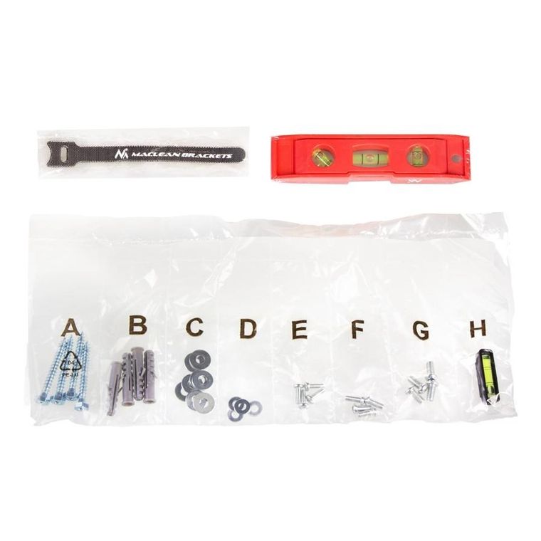 Maclean, Max Vesa, uchwyt do telewizora, 600-400 mm, 32-80", 45 kg, regulacja odchylenia, MC-413