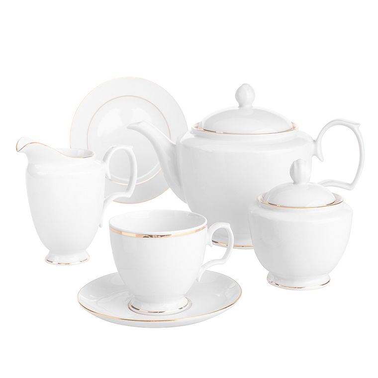 MariaPaula, klasyka złota linia, zestaw kawowy 6/21