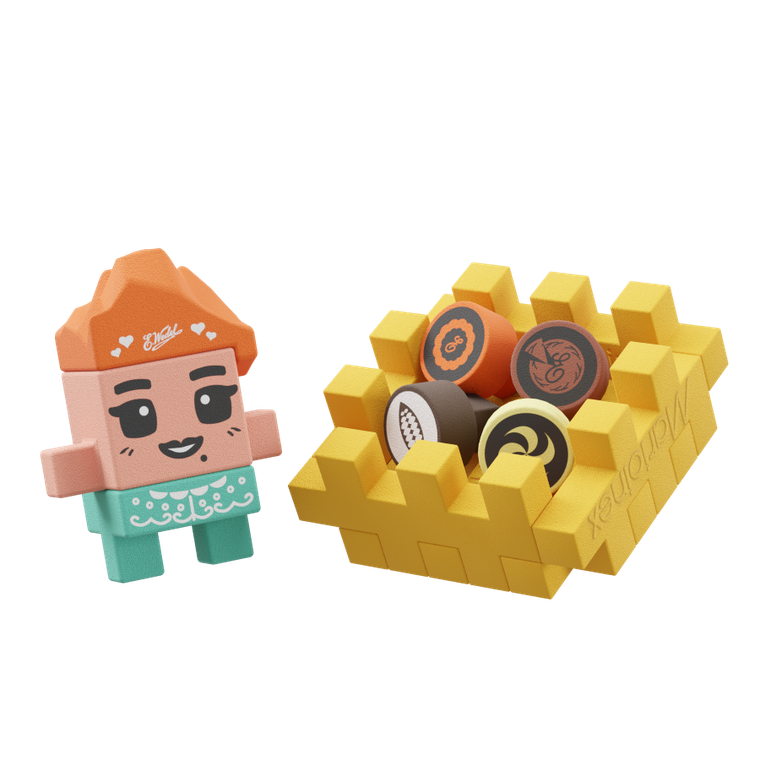 Marioinex, Mini Waffle, Wedel, Słodka Furgonetka, klocki konstrukcyjne, 100 elementów