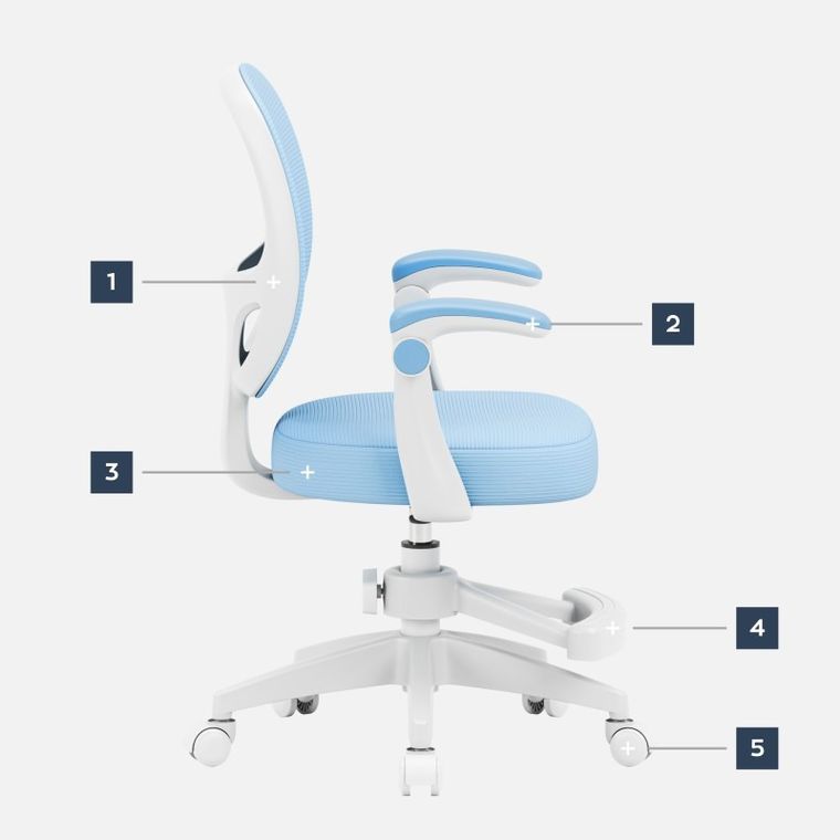 Mark Adler, Junior 3.1, fotel obrotowy dla dzieci, Blue