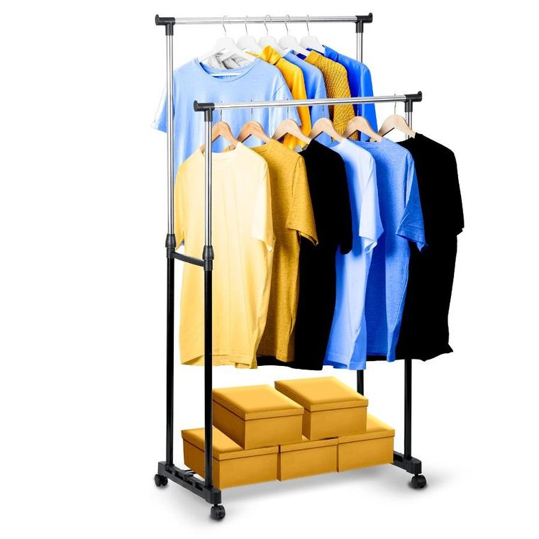 Massido, wieszak na ubrania, czarny