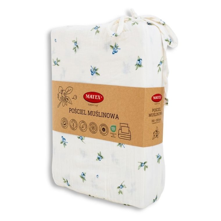 Matex, pościel bawełniana, muślinowa, 200-220 cm