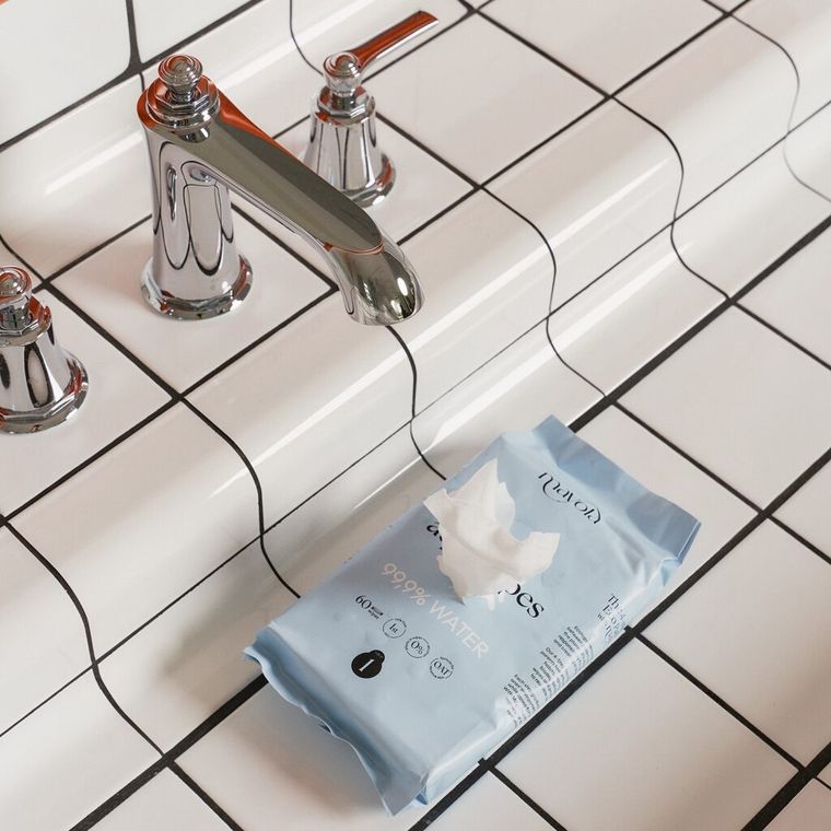 Mayola, chusteczki nawilżane, 99.9% wody i owies, 60 szt.