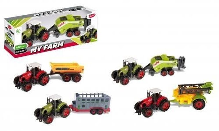 Mega Creative, Moje ranczo, Traktor, pojazd, 22 cm