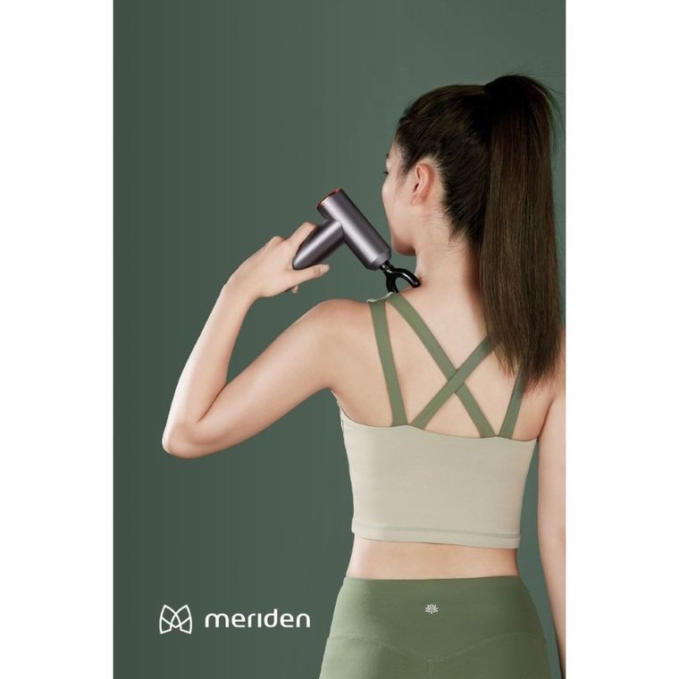 Meriden, pistolet do masażu, 4 końcówki