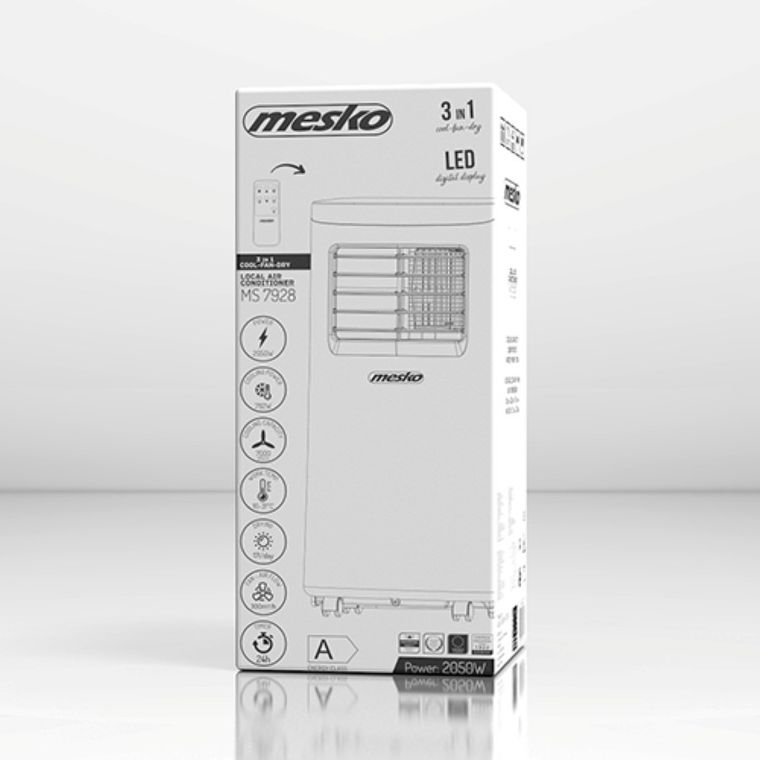 Mesko, klimatyzator, 7000BTU, MS 7928